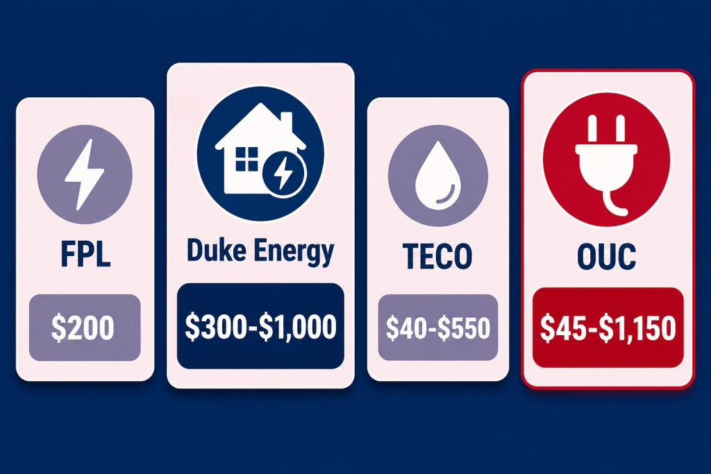 Florida utility rebates for high SEER2 AC systems, FPL Duke Energy TECO OUC