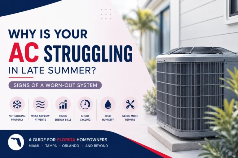 AC not cooling properly in late summer Florida home