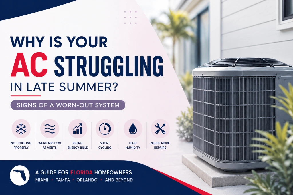 AC not cooling properly in late summer Florida home